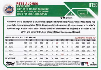2023 Topps Holiday #H150 Pete Alonso Back