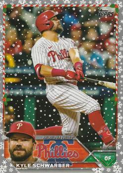 2023 Topps Holiday - Metallic #H9 Kyle Schwarber Front
