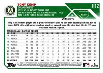 2023 Topps Holiday - Metallic #H12 Tony Kemp Back