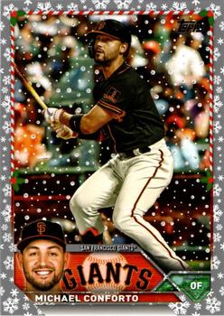 2023 Topps Holiday - Metallic #H16 Michael Conforto Front