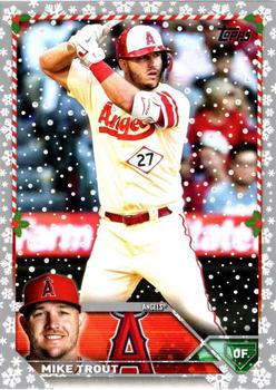 2023 Topps Holiday - Metallic #H27 Mike Trout Front