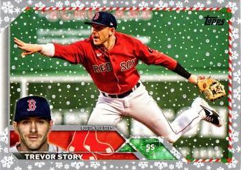 2023 Topps Holiday - Metallic #H34 Trevor Story Front