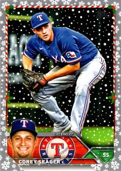 2023 Topps Holiday - Metallic #H45 Corey Seager Front