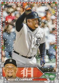 2023 Topps Holiday - Metallic #H78 Miguel Cabrera Front