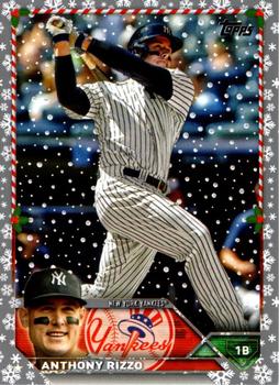 2023 Topps Holiday - Metallic #H87 Anthony Rizzo Front