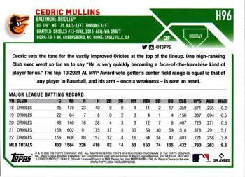 2023 Topps Holiday - Metallic #H96 Cedric Mullins Back