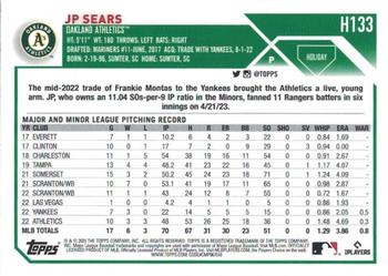 2023 Topps Holiday - Metallic #H133 JP Sears Back