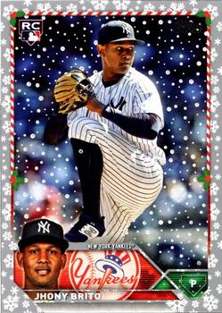 2023 Topps Holiday - Metallic #H138 Jhony Brito Front