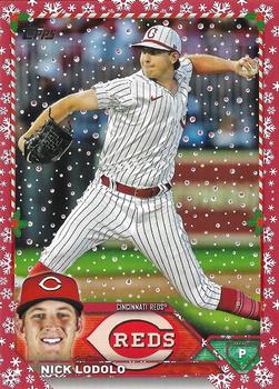 2023 Topps Holiday - Metallic Red #H104 Nick Lodolo Front