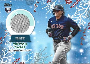 2023 Topps Holiday - Relics #RC-TC Triston Casas Front