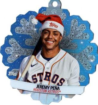 2023 Topps Holiday - Oversized Die Cut Ornament #MLBDC-8 Jeremy Peña Front