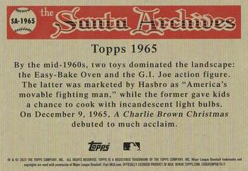 2023 Topps Holiday - The Santa Archives #SA-1965 Santa Claus Back
