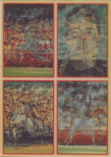 1987 Sportflics - Dealer Panels 5x7 #2 / 6 / 26 / 150 Wade Boggs / Wally Joyner / Fernando Valenzuela / Eddie Murray Front