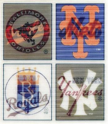 1987 Sportflics - Dealer Trivia Panels 3x4 #8 / 10 / 23 / 29 Orioles Team Standings / Mets Team Season Records / Royals Team Standings / Yankees Team Season Records Front