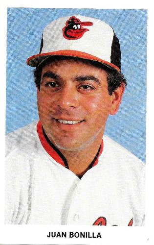 1986 Baltimore Orioles Postcards #NNO Juan Bonilla Front