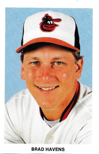 1986 Baltimore Orioles Postcards #NNO Brad Havens Front