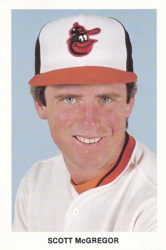 1986 Baltimore Orioles Postcards #NNO Scott McGregor Front