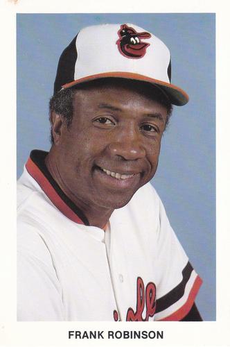 1986 Baltimore Orioles Postcards #NNO Frank Robinson Front