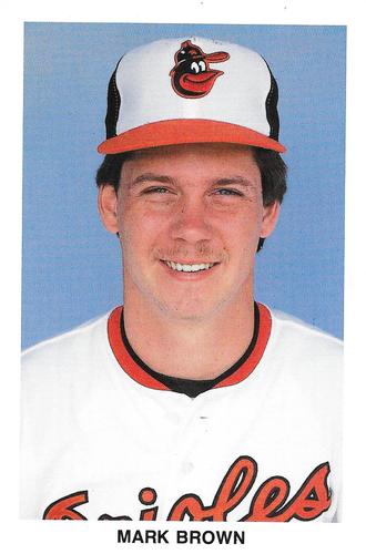 1984 Baltimore Orioles Postcards #NNO Mark Brown Front