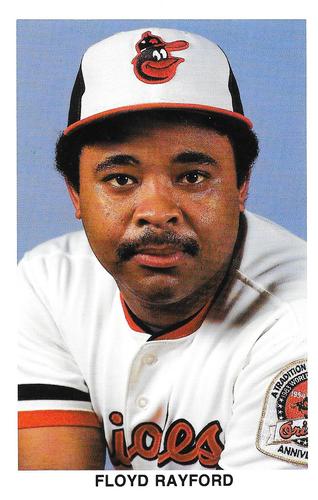 1984 Baltimore Orioles Postcards #NNO Floyd Rayford Front