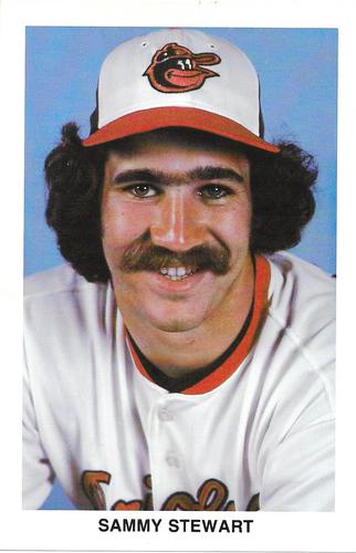 1984 Baltimore Orioles Postcards #NNO Sammy Stewart Front