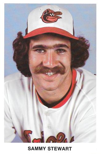 1981 Baltimore Orioles Postcards #NNO Sammy Stewart Front