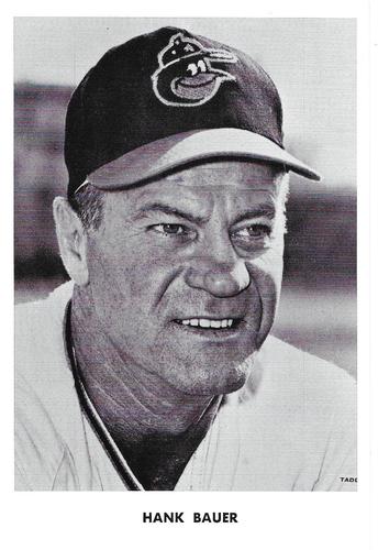 1967-69 Baltimore Orioles Postcards #NNO Hank Bauer Front
