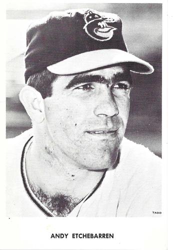 1967-69 Baltimore Orioles Postcards #NNO Andy Etchebarren Front