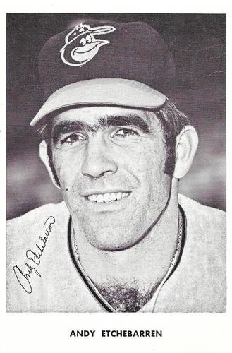 1967-69 Baltimore Orioles Postcards #NNO Andy Etchebarren Front