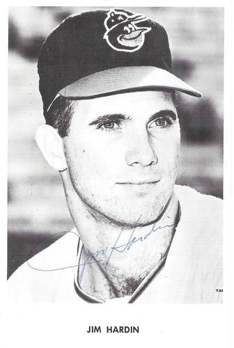 1967-69 Baltimore Orioles Postcards #NNO Jim Hardin Front