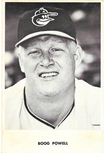 1967-69 Baltimore Orioles Postcards #NNO Boog Powell Front