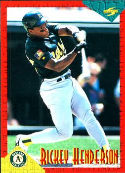 1994 Score Rookie & Traded #RT13 Rickey Henderson Front