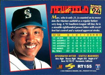 1994 Score Rookie & Traded #RT155 Marc Newfield Back