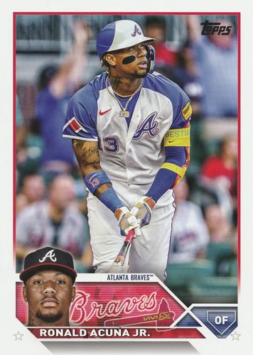 2023 Topps - Oversized Flagship Collection #OTC-4 Ronald Acuna Jr. Front