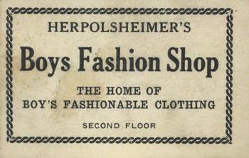 1921 Herpolsheimer #NNO Hy Myers Back