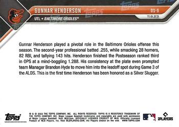 2023-24 Topps Now Off-Season #OS-9 Gunnar Henderson Back