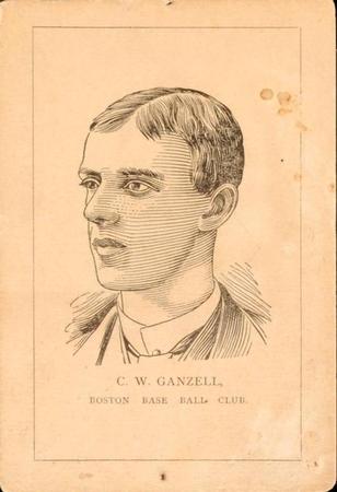 1889 Diamond S Cigars Boston Beaneaters (N526) #NNO Charlie Ganzel Front