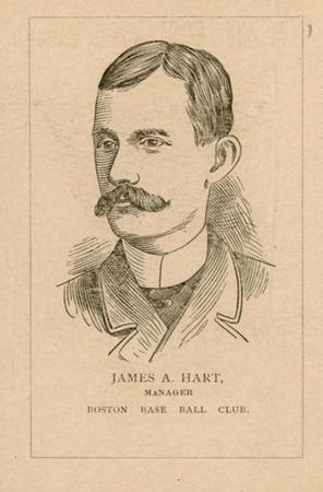 1889 Diamond S Cigars Boston Beaneaters (N526) #NNO James Hart Front