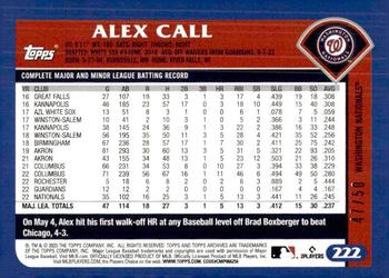 2023 Topps Archives - Red Hot Foil #222 Alex Call Back