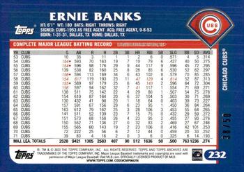 2023 Topps Archives - Red Hot Foil #232 Ernie Banks Back