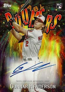2023 Topps Archives - 1998 Topps Baby Boomers Autographs Gold Foil #98BB-GH Gunnar Henderson Front