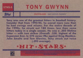 2023 Topps Archives - 1957 Topps Hit Stars #57HS-5 Tony Gwynn Back