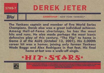 2023 Topps Archives - 1957 Topps Hit Stars #57HS-7 Derek Jeter Back