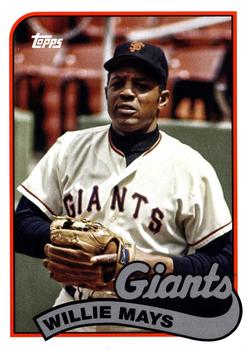 2023 Topps Archives - 1989 Topps Doubleheaders #89DH-10 Willie McCovey / Willie Mays Front