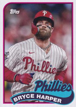 2023 Topps Archives - 1989 Topps Doubleheaders #89DH-12 Mike Schmidt / Bryce Harper Front