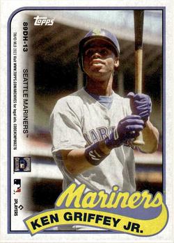 2023 Topps Archives - 1989 Topps Doubleheaders #89DH-13 Ken Griffey Jr / Julio Rodríguez Back