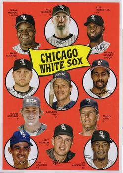 2023 Topps Archives - 1969 Topps Team History Baseball Post Card Box Topper #H69-CHW Chicago White Sox Front