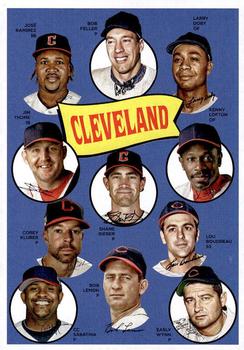 2023 Topps Archives - 1969 Topps Team History Baseball Post Card Box Topper #H69-CLE Cleveland Guardians Front