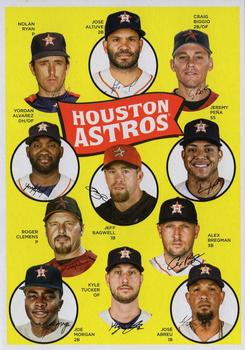 2023 Topps Archives - 1969 Topps Team History Baseball Post Card Box Topper #H69-HOU Houston Astros Front