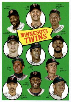 2023 Topps Archives - 1969 Topps Team History Baseball Post Card Box Topper #H69-MIN Minnesota Twins Front